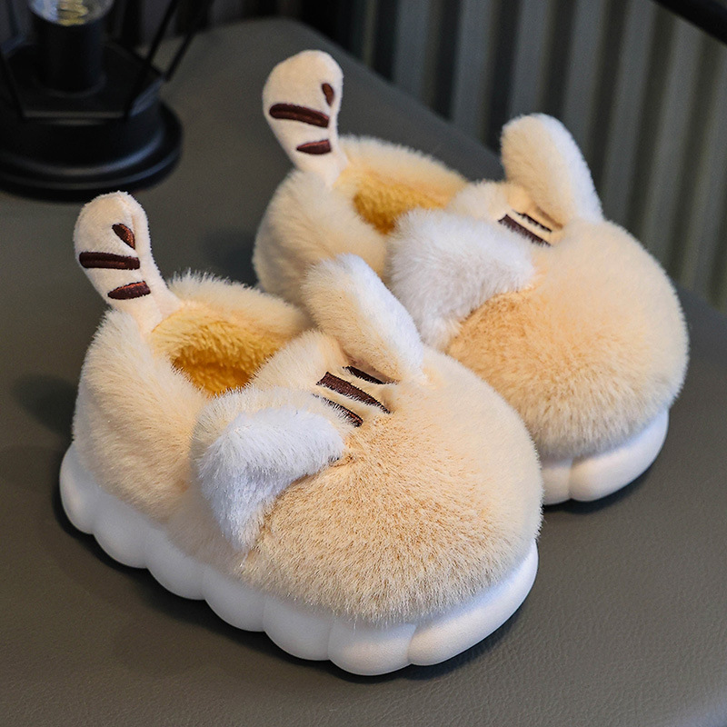 儿童棉拖鞋女童卡通男童棉鞋冬保暖防滑大中小童鞋包跟家居鞋新款