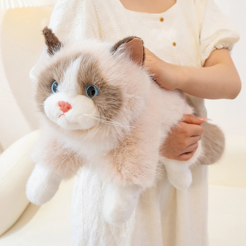 可爱仿真猫咪公仔小猫玩偶布娃娃毛绒玩具儿童生日礼物女生抱枕萌