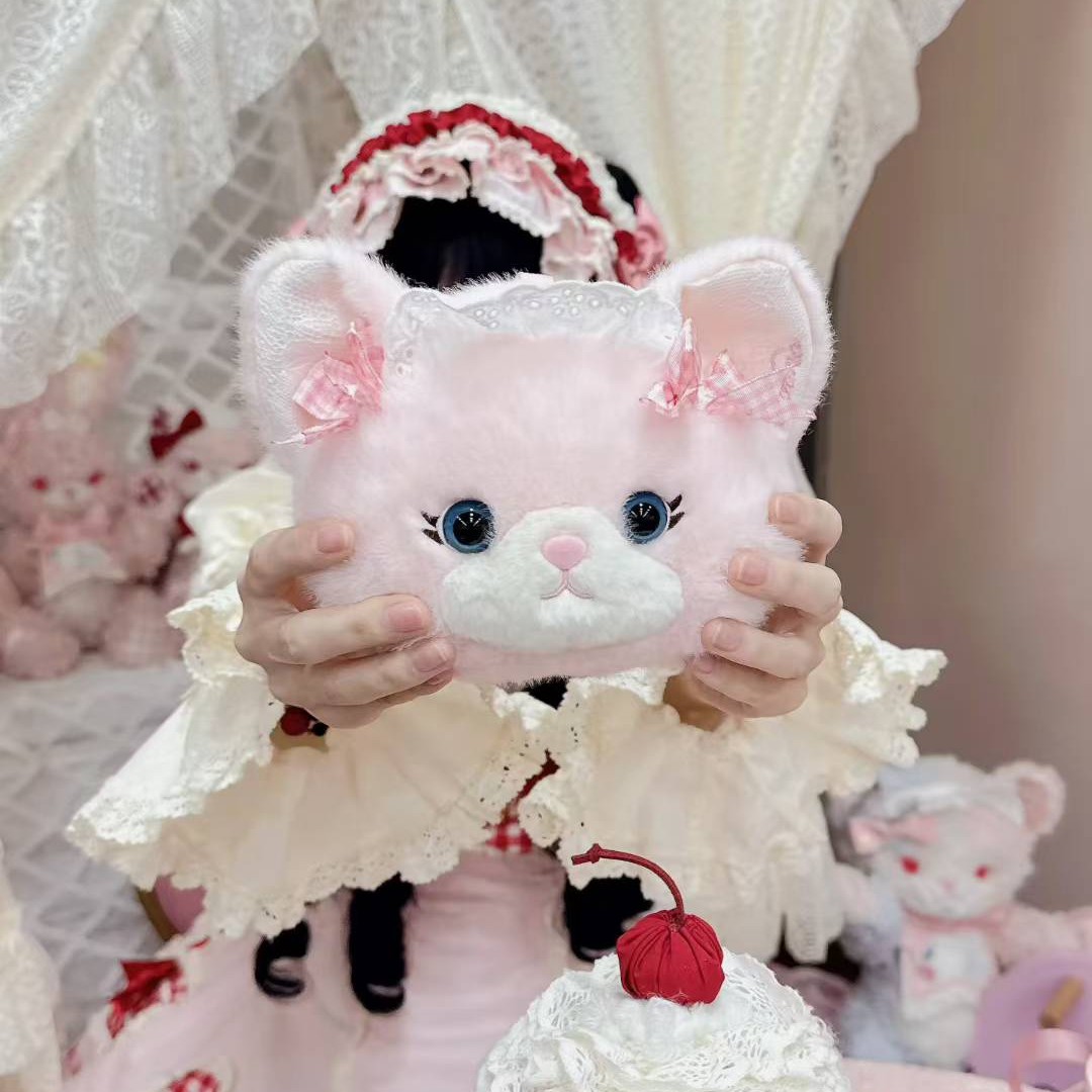 猫咪 熊熊 兔子卡包原创Lolita配饰设计花与珍珠匣