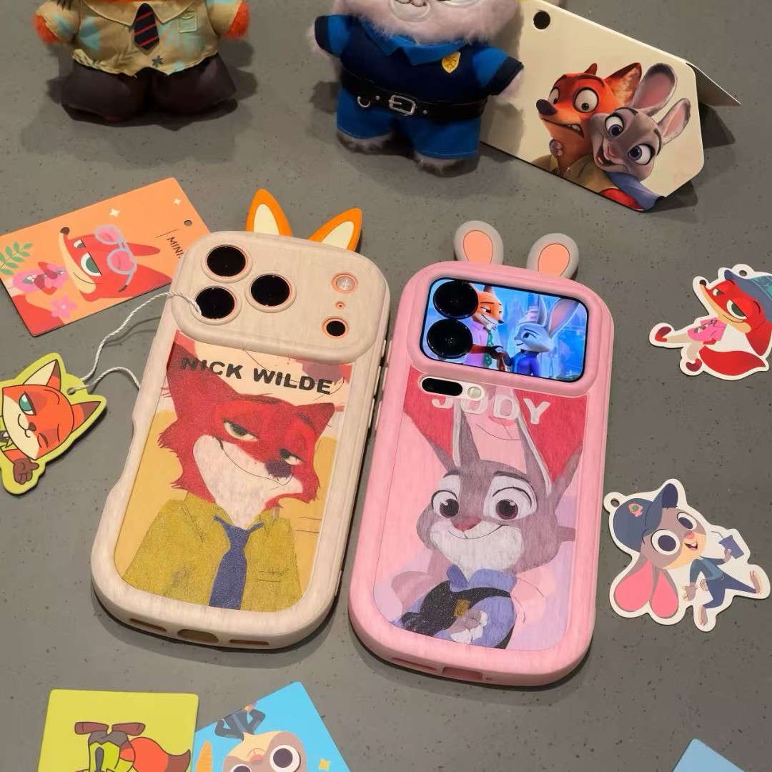 欧克里里尼克朱迪耳朵适用苹果17/16泡芙手机壳华为oppo小米vivo