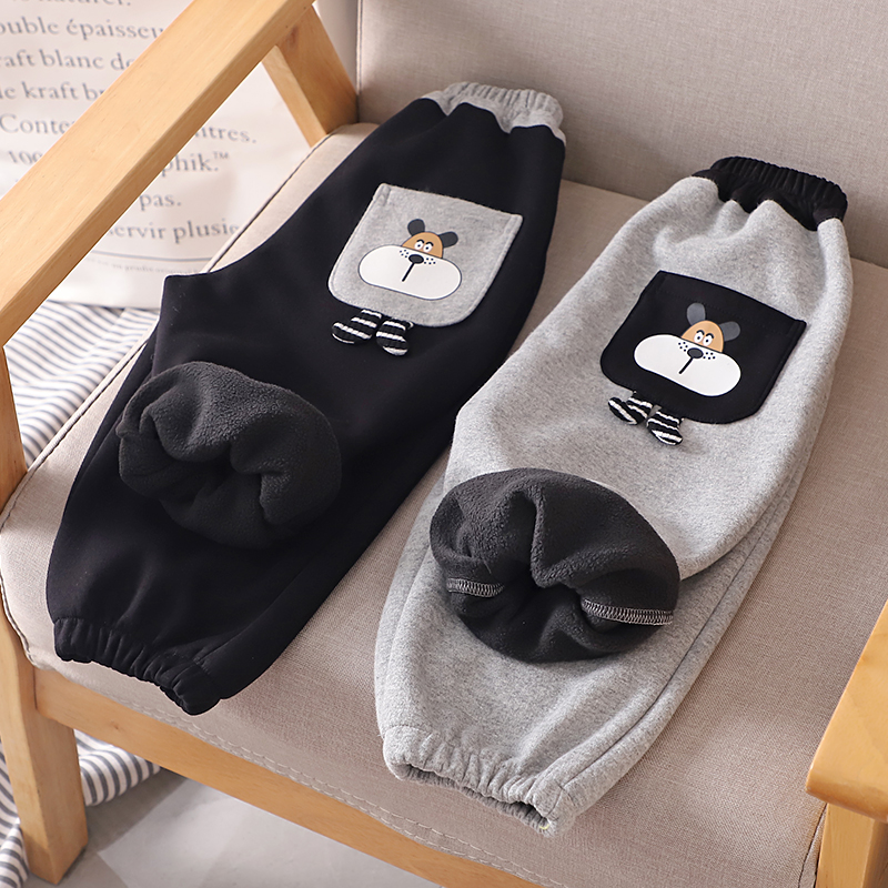 儿童加绒裤子薄绒新款2025爆款秋季宝宝秋天一体绒男童束脚裤童装