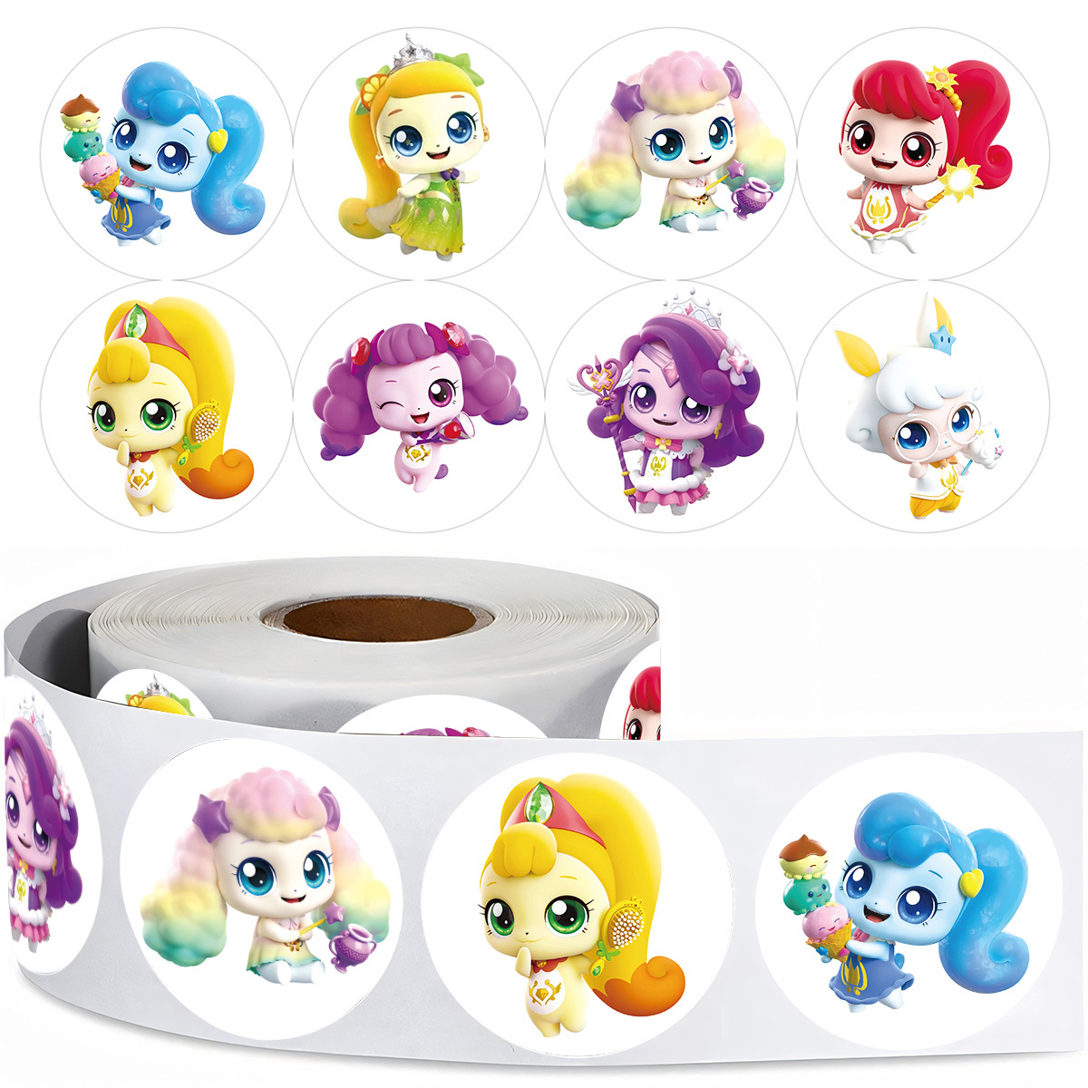 新款奇妙萌可贴纸500张2.5cm大尺寸升级款儿童卡通贴纸六一礼物