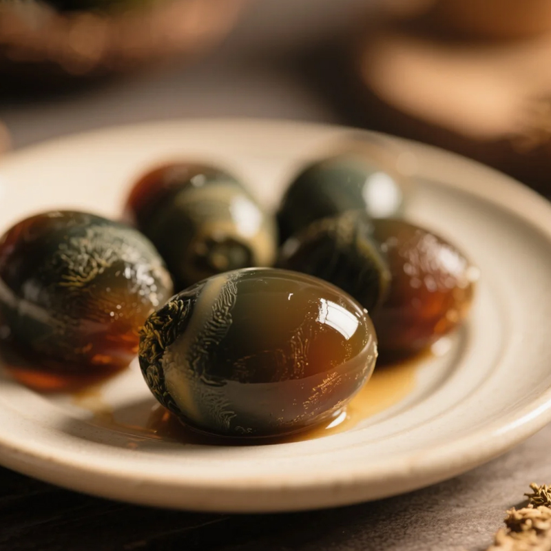 贵州非遗无铅工艺松花皮蛋50g-60g煮粥凉拌食用