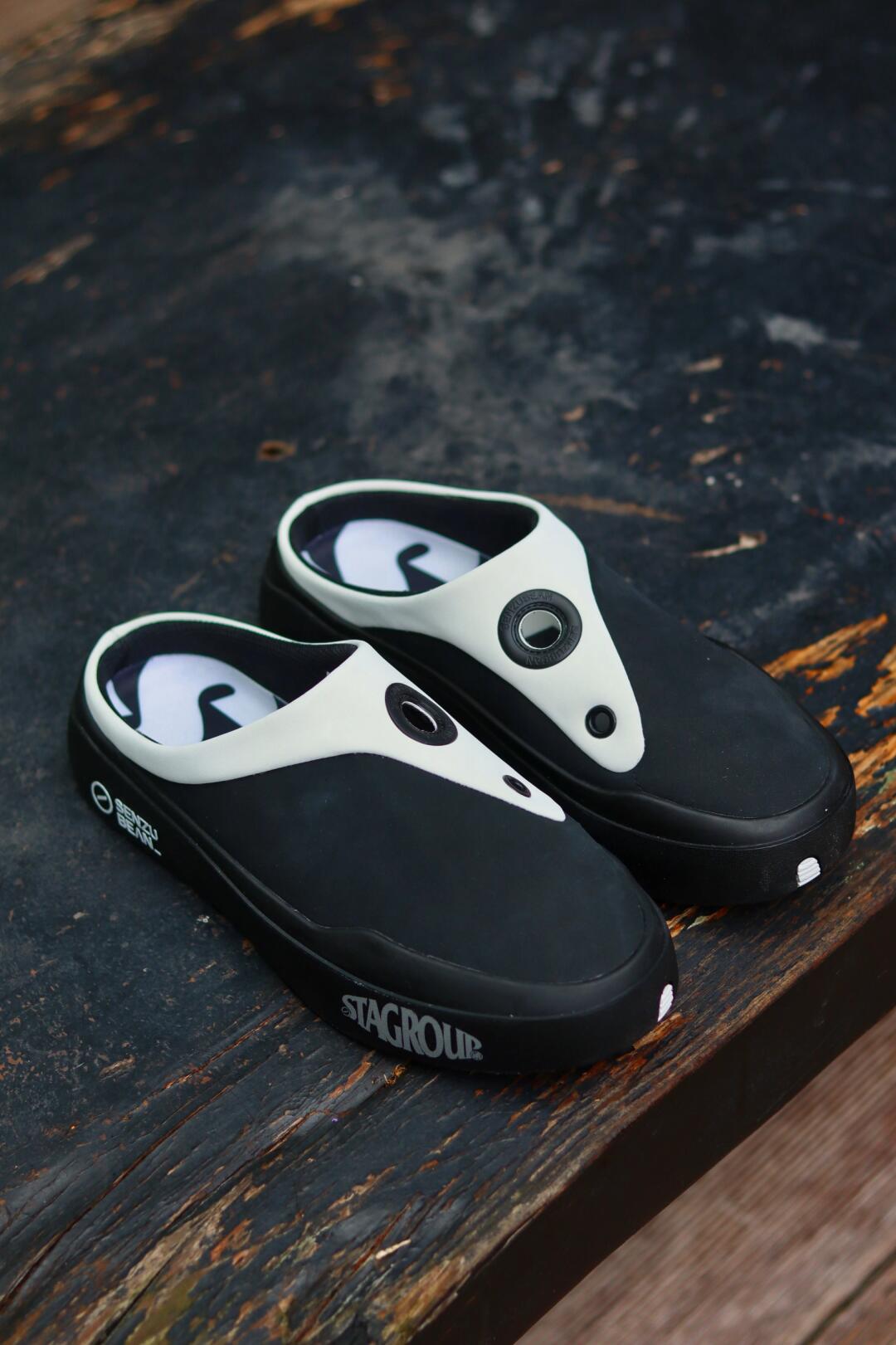 【软底增高】SENZU BEANxSTA联名仙豆包头拖鞋子男女款夏季运动半拖