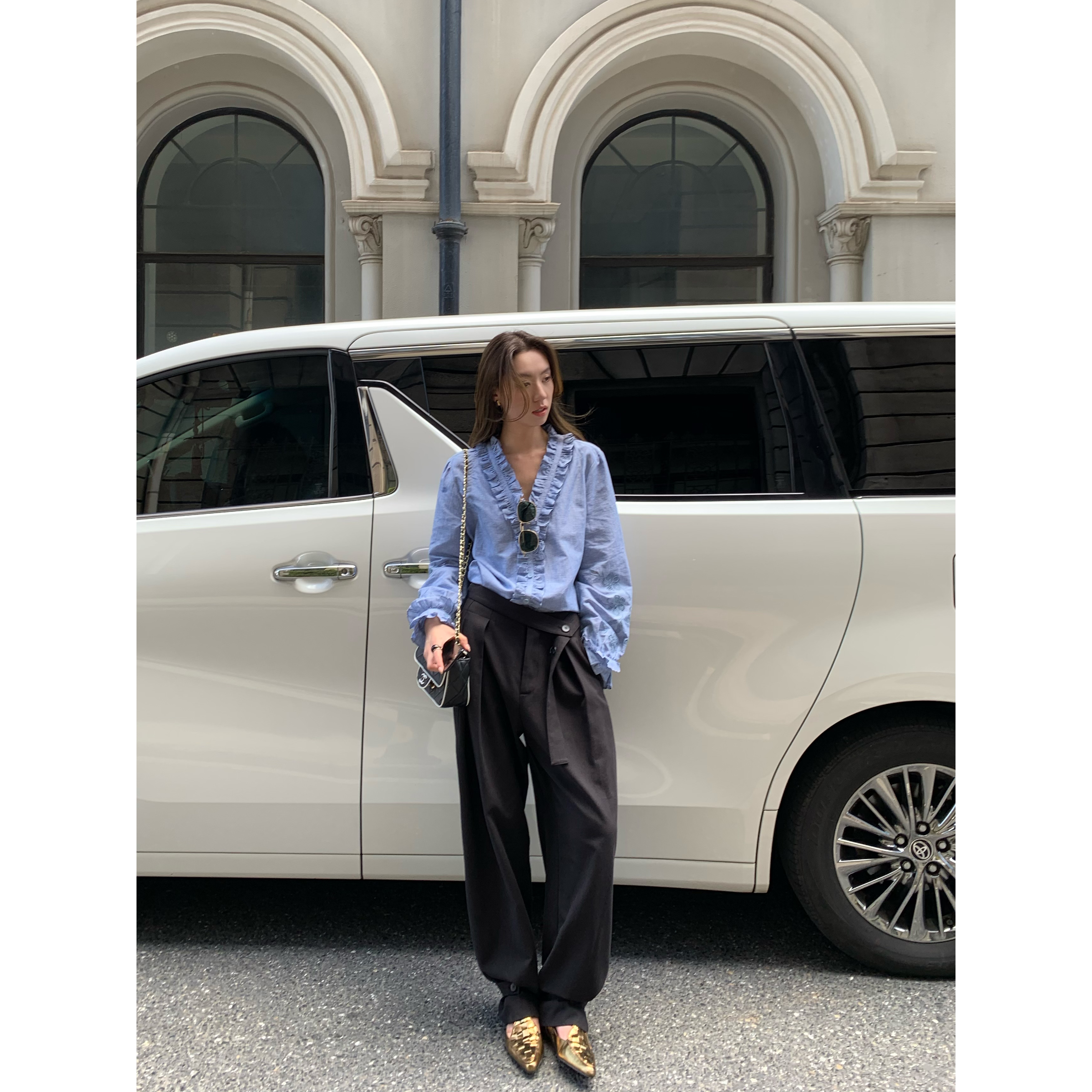 Gakee【都会隐士】时尚休闲裤修身显瘦简约百搭长裤K37061GK53