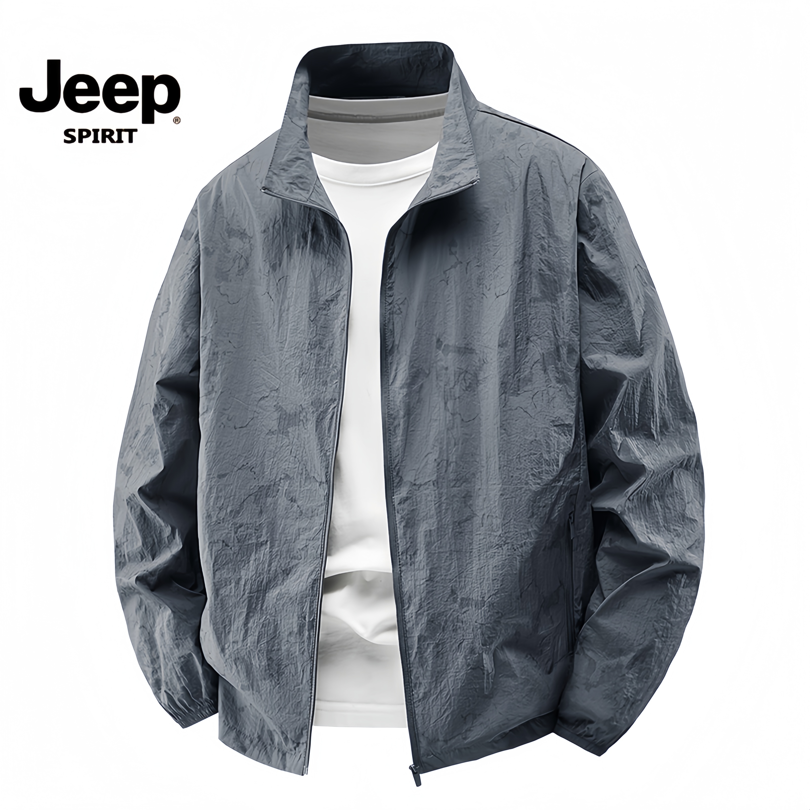 Jeep吉普2025新款男士防晒衣爆款立领防晒衣男皮肤衣高品质防晒服