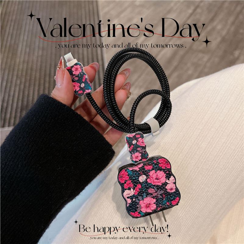 iphone16promax数据线保护套适用20w快充头保护套苹果15/14充电器