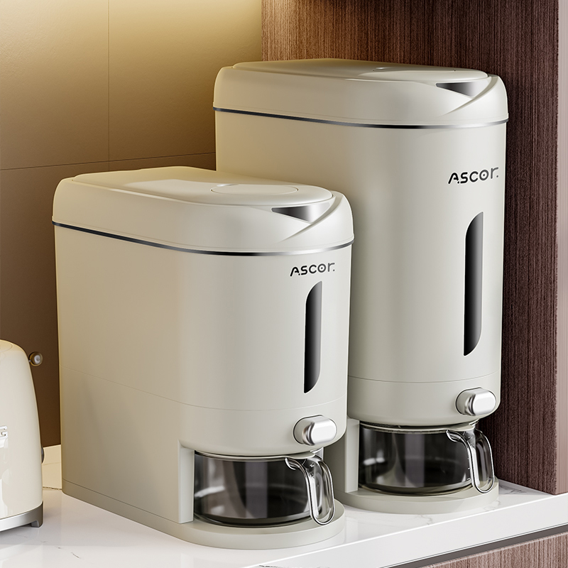 按压米桶家用大容量2025新款防虫防潮密封米缸加厚夹缝装米储米箱