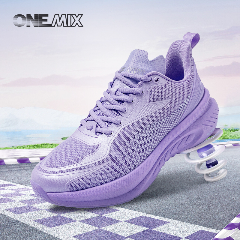 玩觅【轻爽避震鞋SU】赛车级防臭缓震减震跑步鞋跳绳跳操跳操鞋