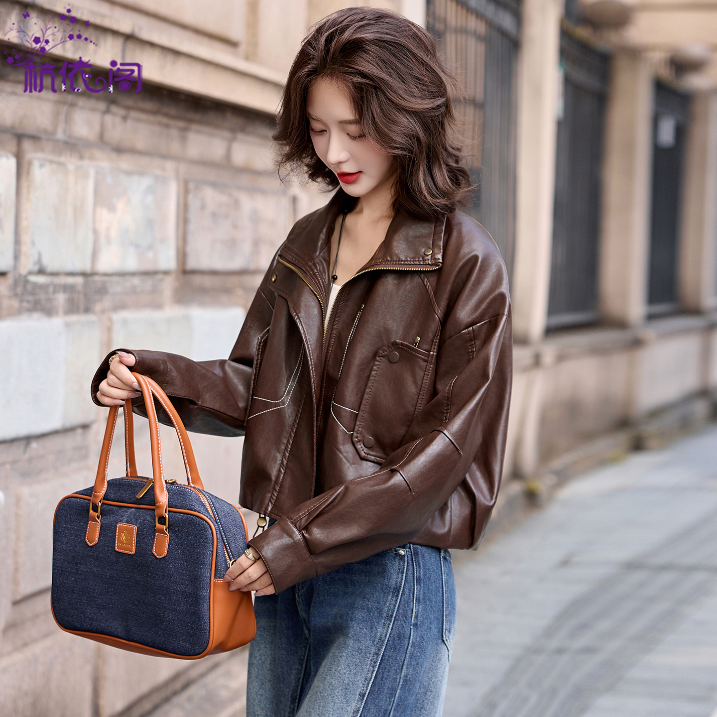 小皮衣外套女短款2025秋季新款酷飒气质复古韩系宽松休闲机车夹克