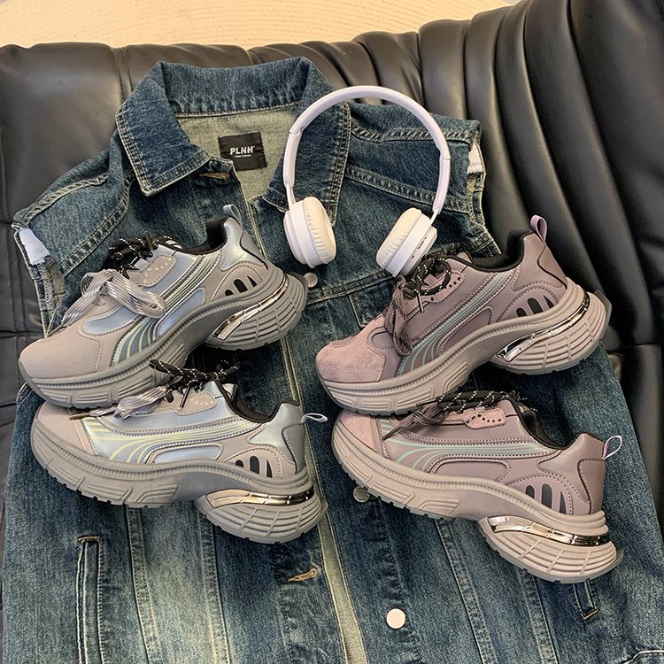 【新疆顺丰包邮】2025新款厚底老爹鞋女超火爆时尚休闲女鞋M13-2
