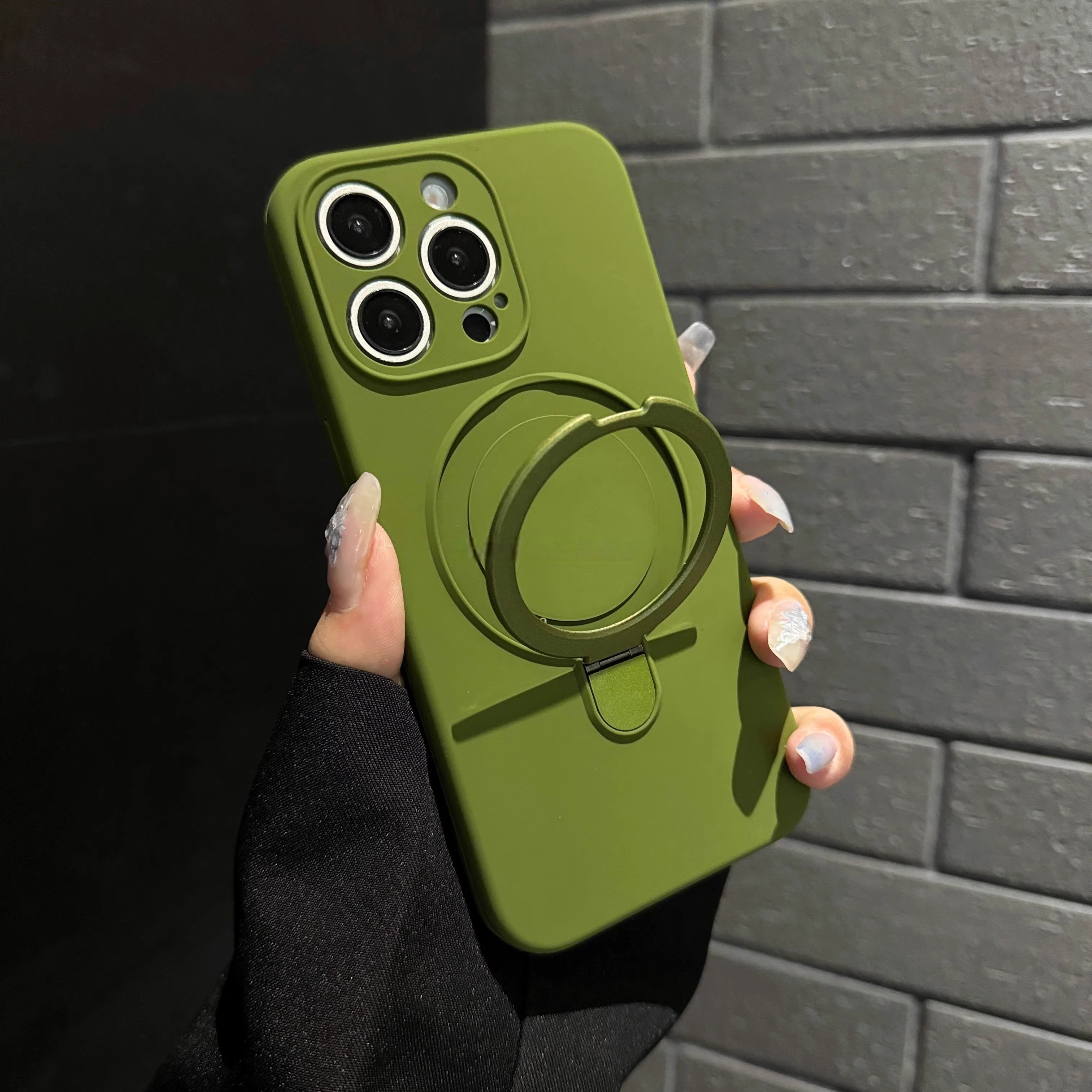 磁吸液态硅胶支点支架适用苹果17promaxiPhone16手机壳14/13/15