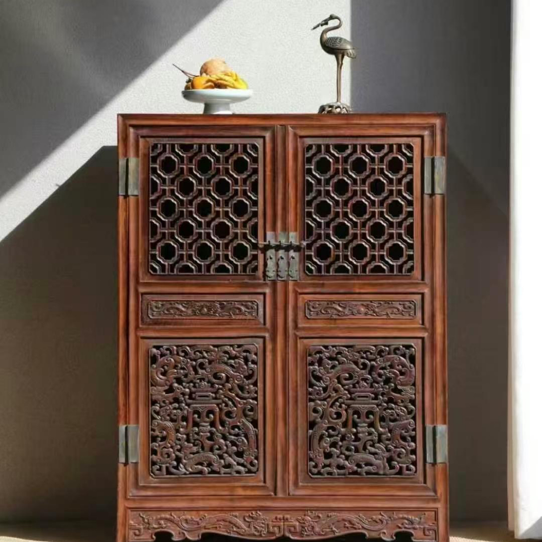 茶室茶柜 方角柜 书柜不包邮