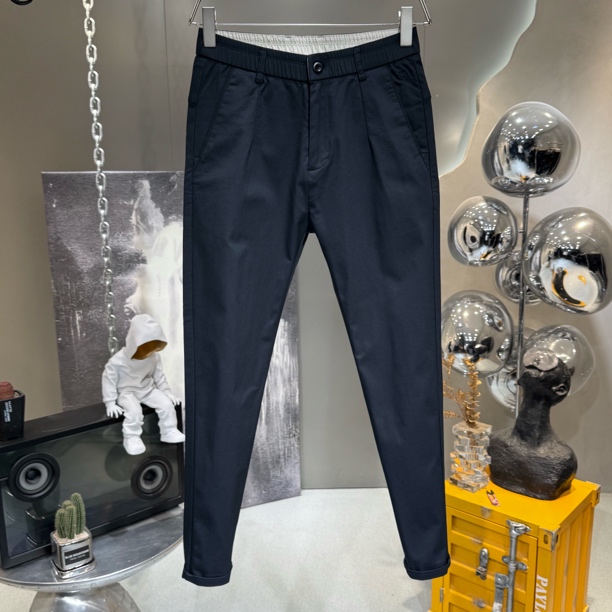 秋季休闲裤西裤商务休闲修身男小脚9分半抗褶皱不沾灰百搭通勤风