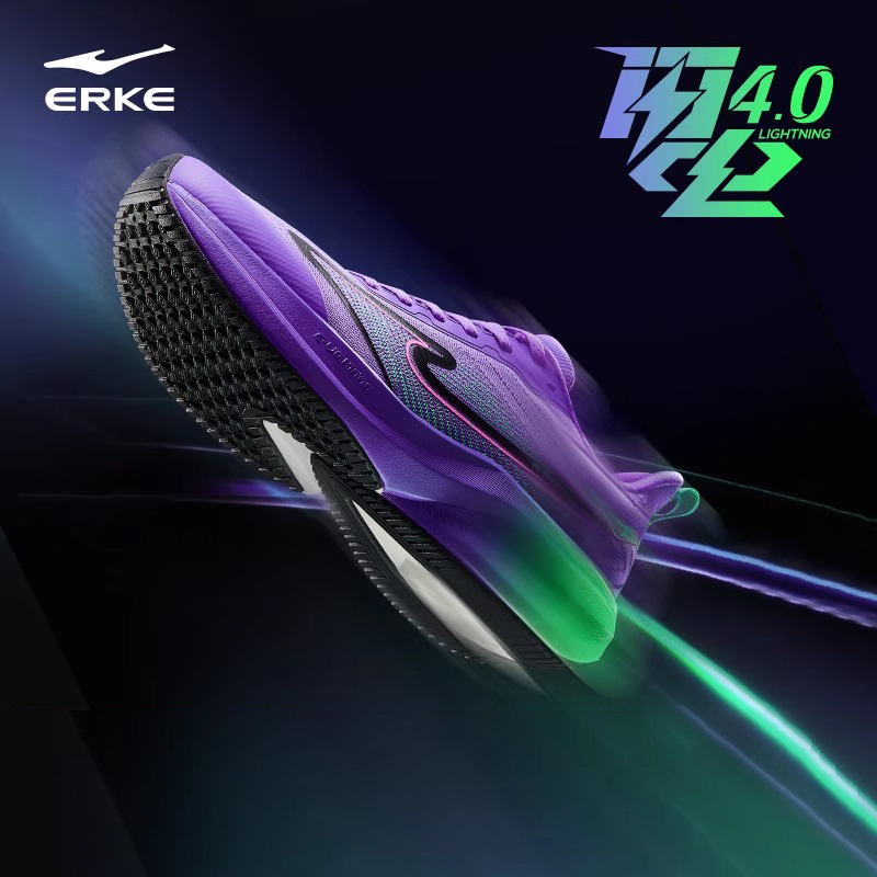 闪电4鸿星尔克跑步鞋秋季新款男鞋透气减震耐磨软底回弹运动跑鞋