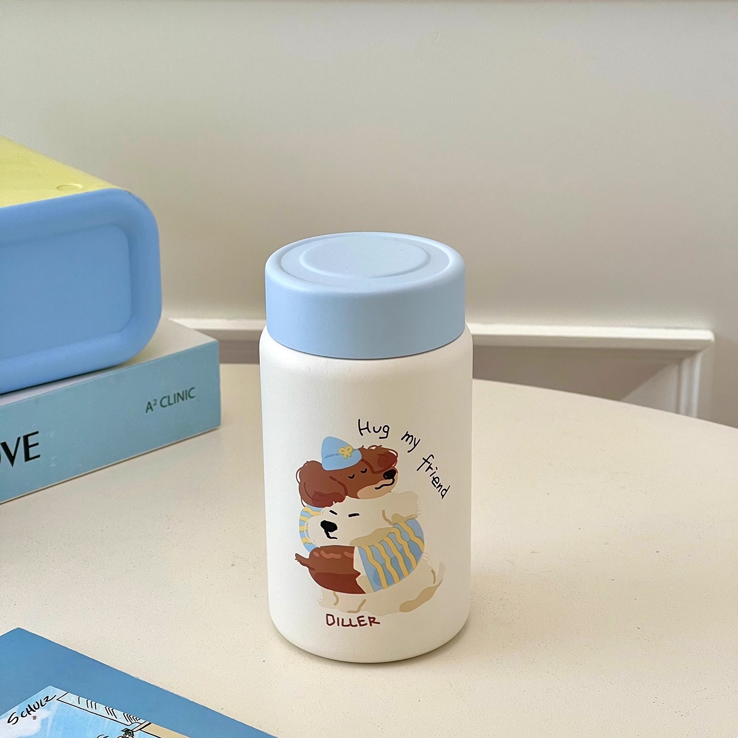 英国 Coop Koop可爱小狗保温杯女生直饮口精致小巧便携式迷你水杯