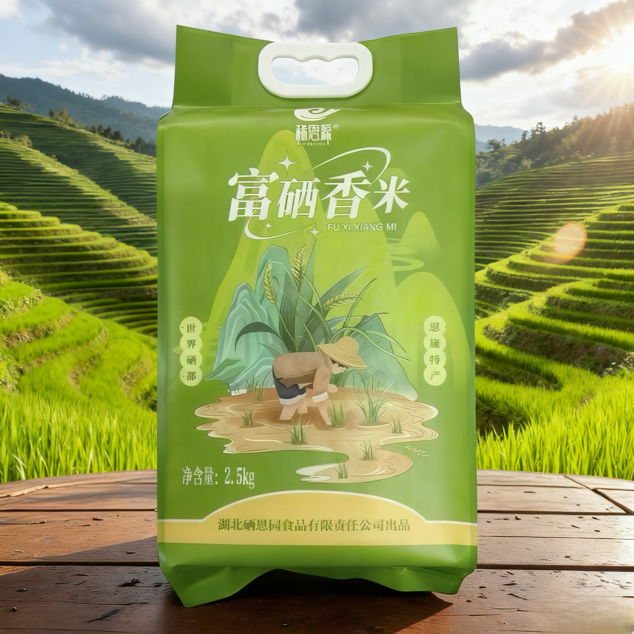 恩施高山富硒香米5斤装口感香甜产自世界硒都