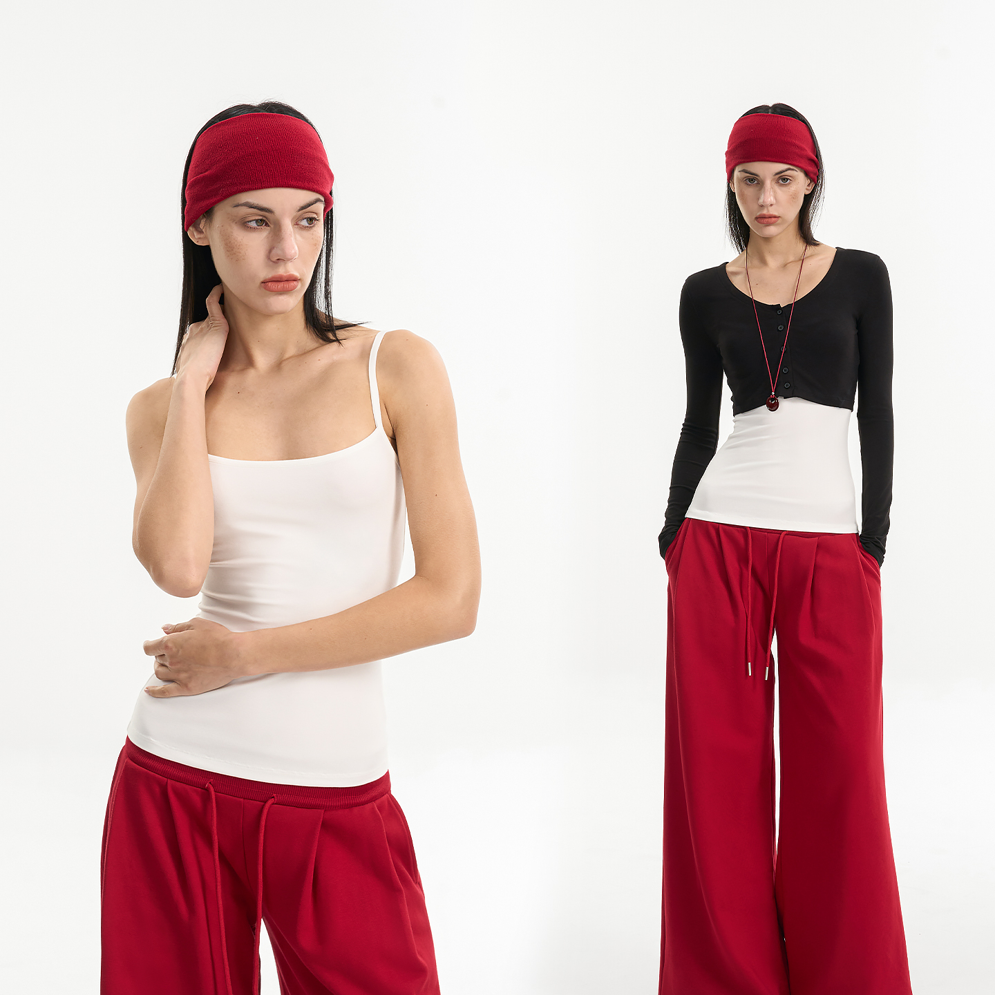 UrbanSlide斯锅异白色吊带背心内搭女夏外穿美背薄款打底无袖上衣