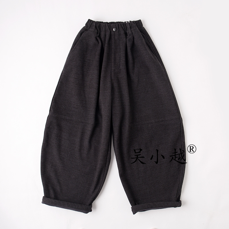 吴小越W1757男童加绒老爹裤冬款儿童长裤男孩中大童休闲运动裤