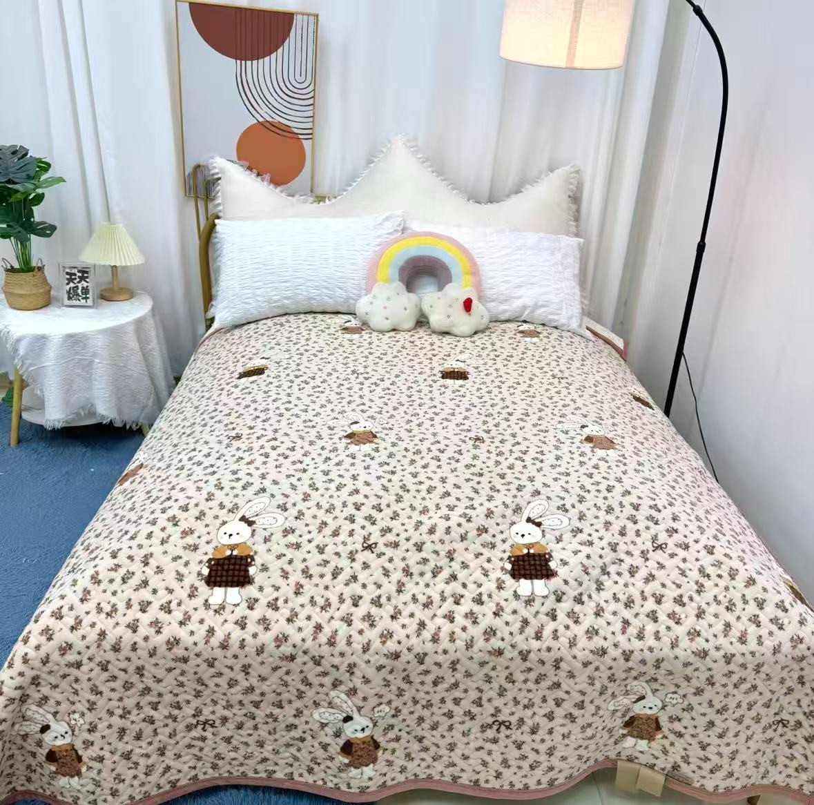 【秋冬新款】宝宝绒加厚加绒保暖防滑床盖 可机洗水洗