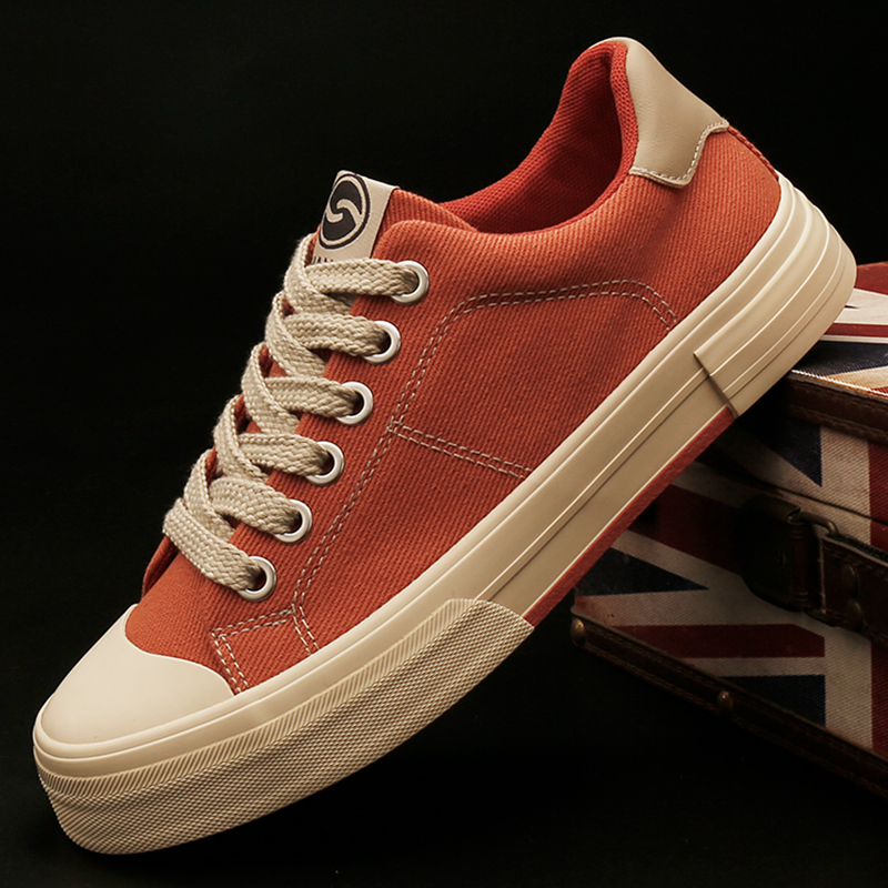 25849 男鞋秋季新款时尚帆布鞋男士韩版潮鞋透气开车鞋经典休闲鞋