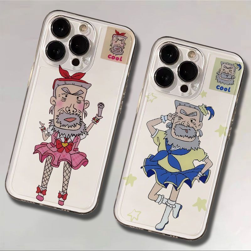 美少女牛爷爷适用iphone17苹果16手机壳小米OPPO华为VIVO荣耀一加