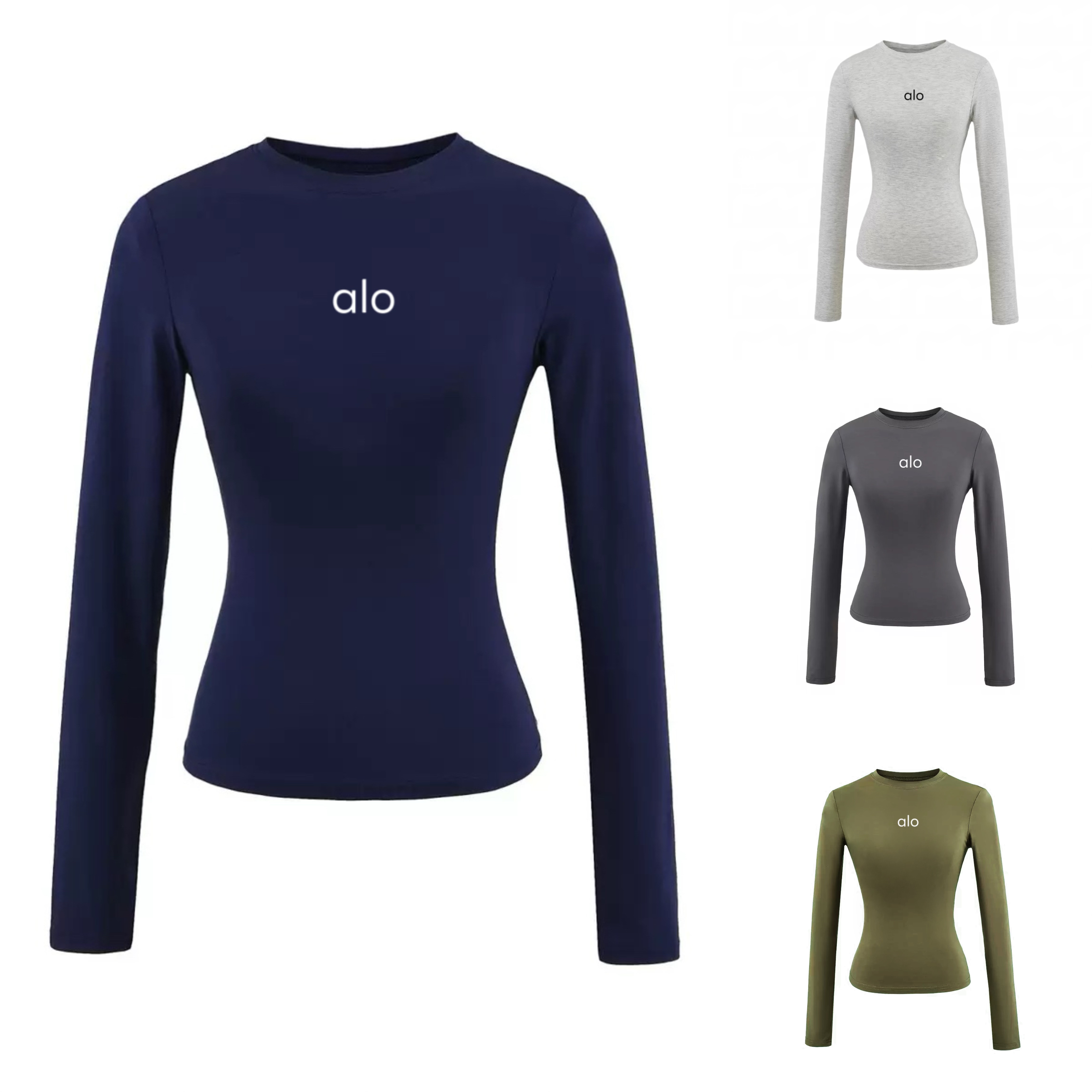 FF正肩卡戴珊大雷t长袖女紧身掐腰亲肤显瘦运动r恤