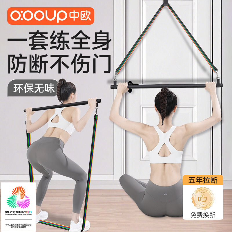 拉力绳家用健身瑜伽弹力带开肩女练背挂门高位下拉力量锻炼训练器