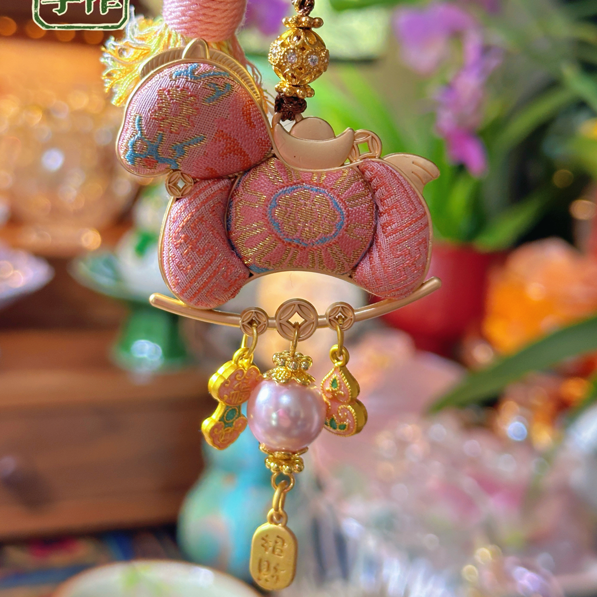 非金属仿水晶项链 宋锦粉八达小马粉晶项链，毛衣链，车挂，女生礼物