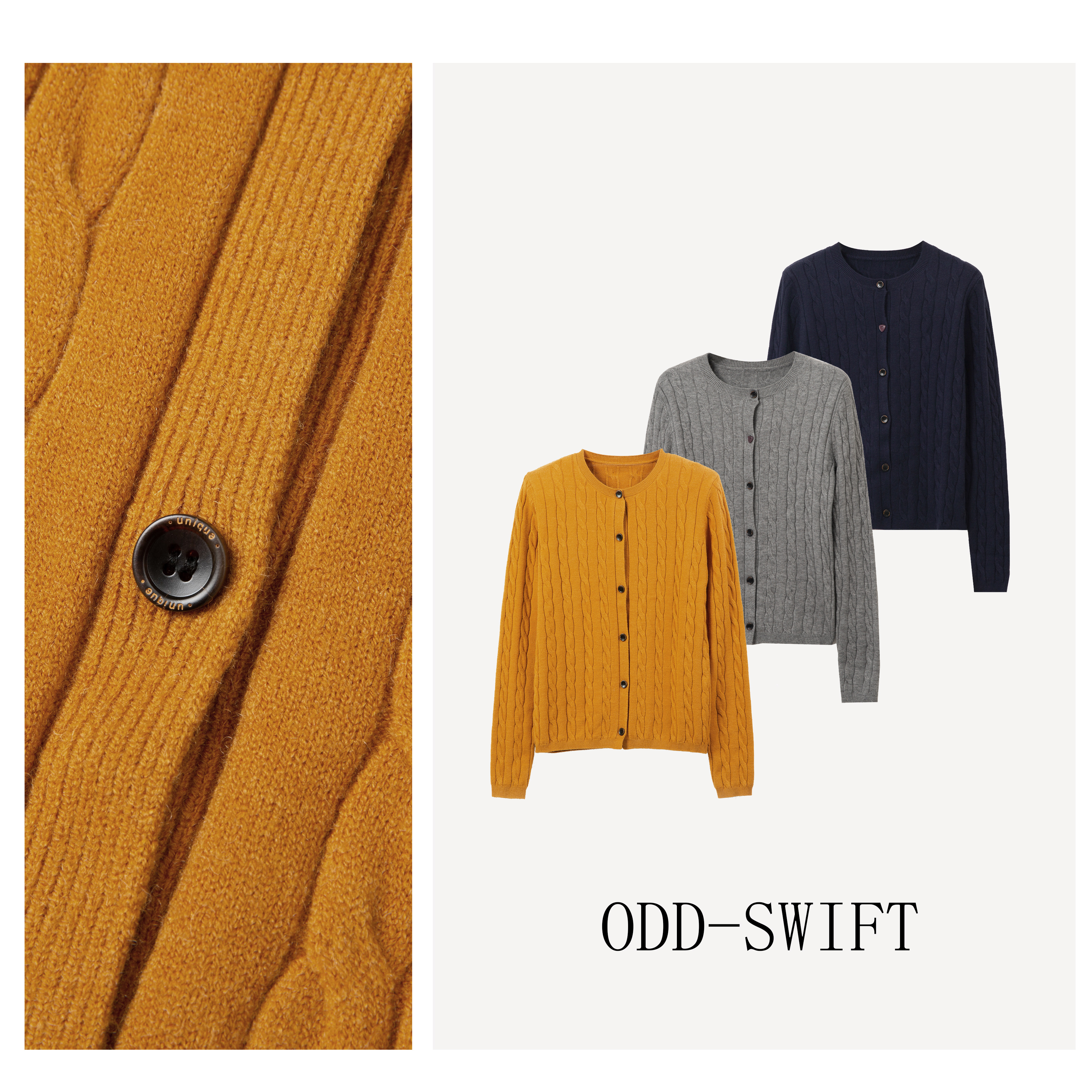 【月下山茶花】2025早秋新款韩系慵懒麻花编织毛衣-DX24AW057