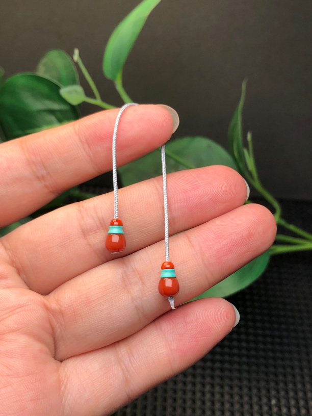 5.8mm瓦西南红松石子弟珠