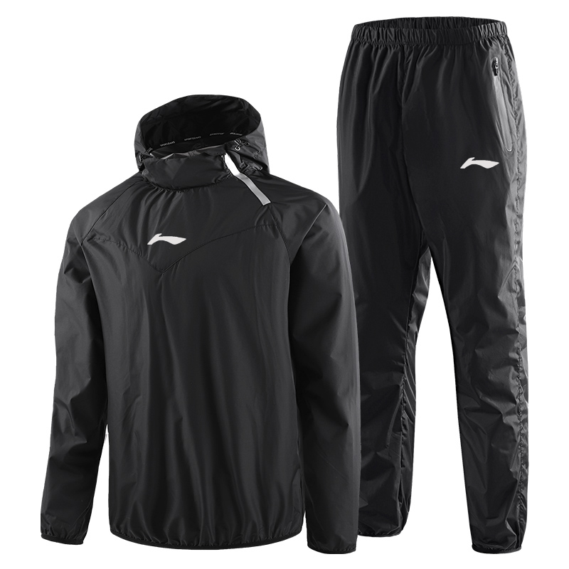 李LN寧国货暴汗服男运动衣健身套装爆汗户外专业训练体能比赛控体