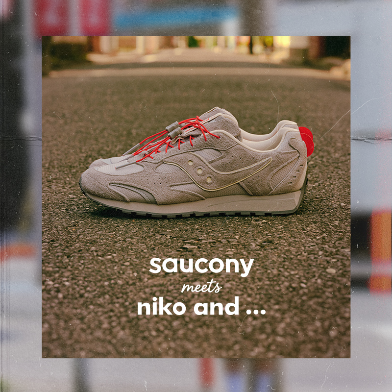 Saucony索康尼TRAINER 80X情侣复古休闲跑鞋NIKO AND联名运动鞋