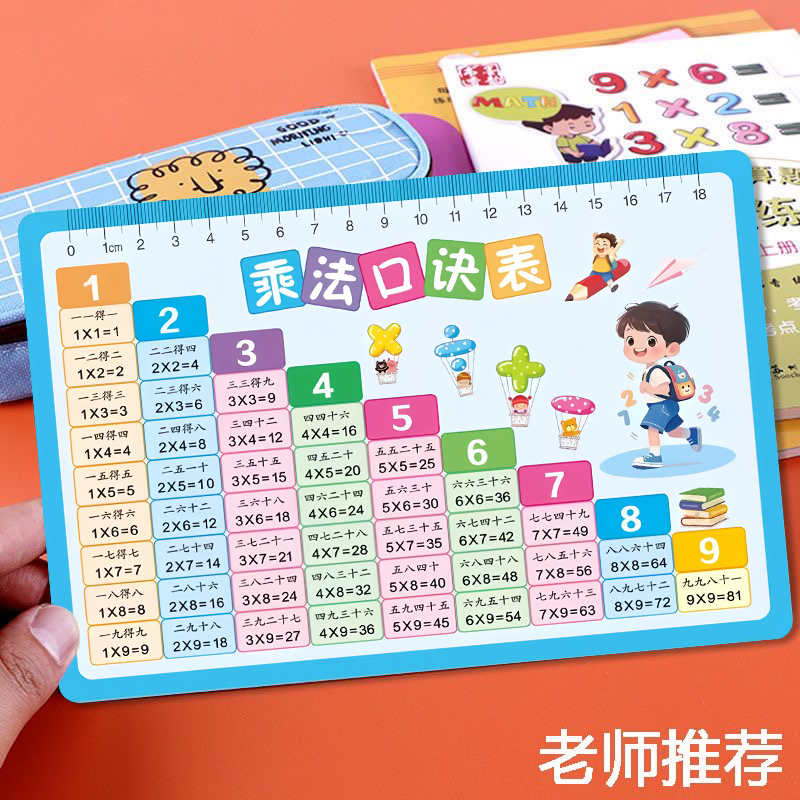 二年级乘法口诀表99乘法专项练习题大转盘一升二乘法启蒙背诵神器