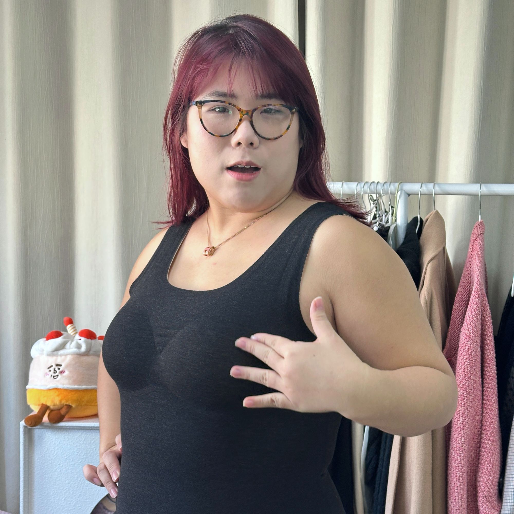 LIANGCTHREE山羊绒桑蚕丝背心无痕打底冬季内穿女款发热自热保暖