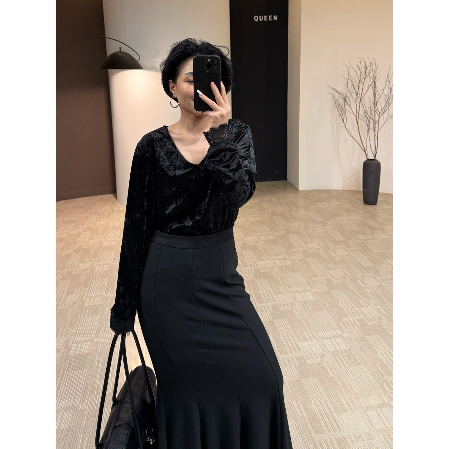 美丽定制丝绒V领打底衫160斤以内