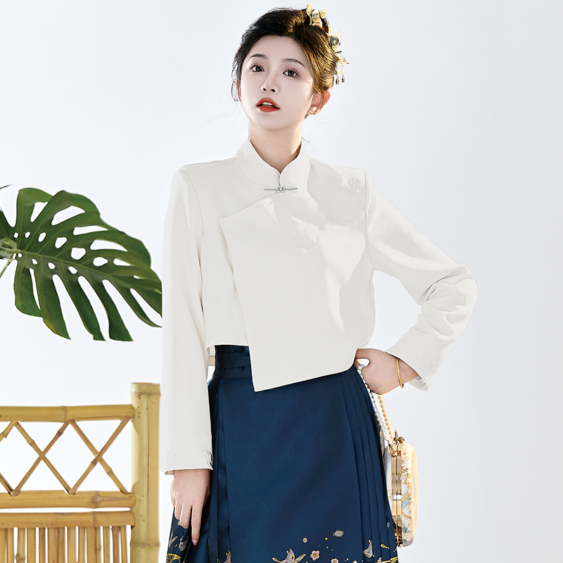 【龙葵】2025新款爆款春秋季原创立领绣花新中式外套百搭显瘦上衣女