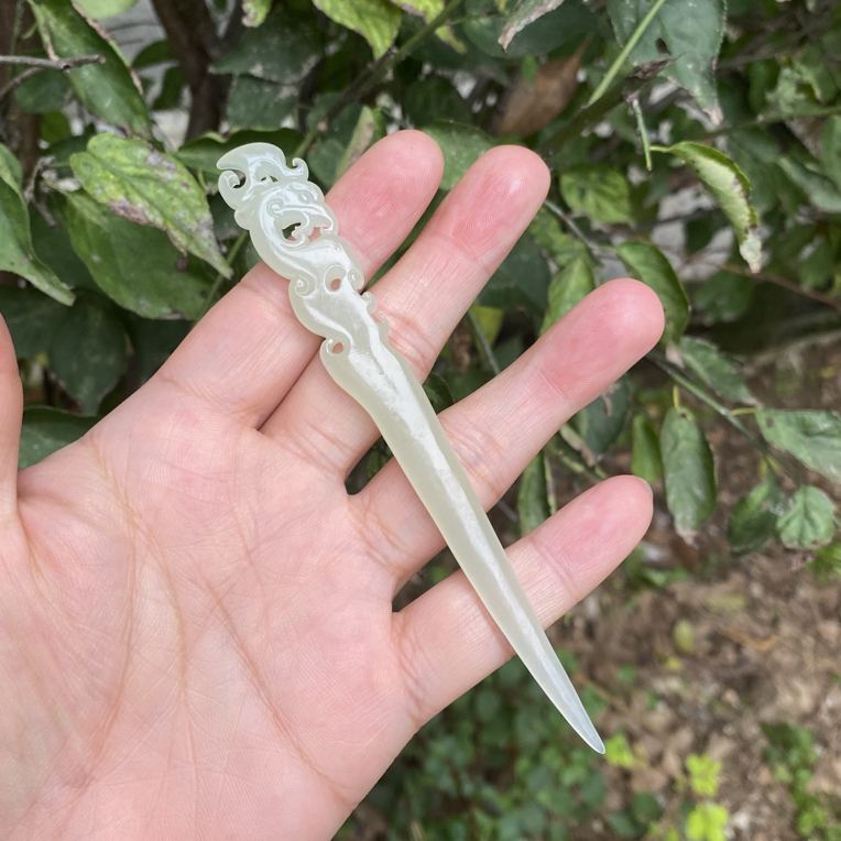 和田玉仿古凤凰发簪公主风中国风少女风女原宿风发簪饰品古典