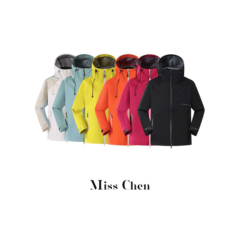 Miss Chen【真冲硬壳】功能性户外全压胶三防冲锋衣男女同款 F8522