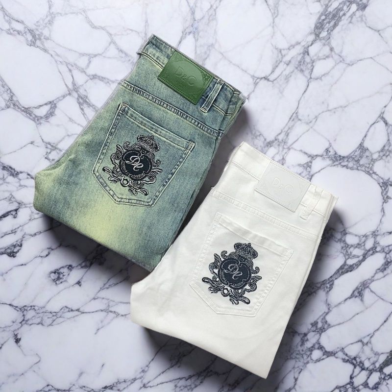 双11男款欧货四季款潮流牛仔裤弹力修身国潮时尚休闲流光风长裤