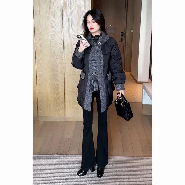 时尚妈妈穿搭冬季新品气质显瘦面包服休闲时尚宽松外套棉衣棉服潮