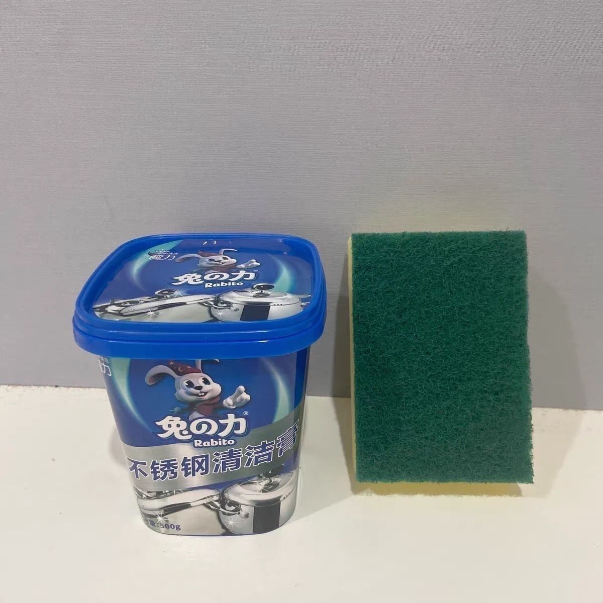 兔の力不锈钢清洁剂洗锅底黑垢擦锅除污膏除垢除黑清洁膏除油清洗