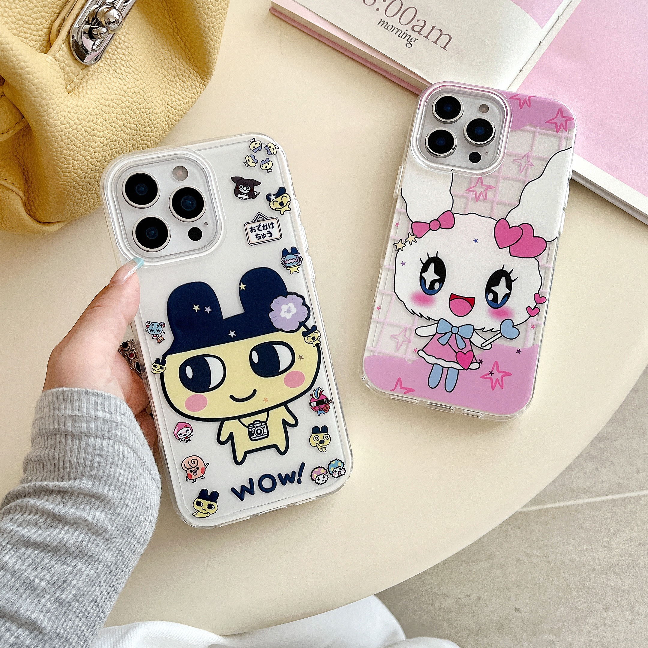 超萌可爱卡通手机壳适用iPhone16promax苹果15/14/13/16Pro情侣