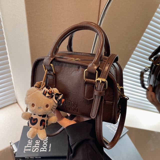 超火复古小包包女2025新款高级质感百搭通勤斜挎包时尚手提小方包