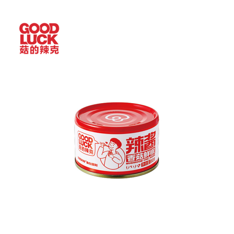 菇的辣克 香菇鲜椒辣酱百搭佐料辣椒酱80克/罐*10罐