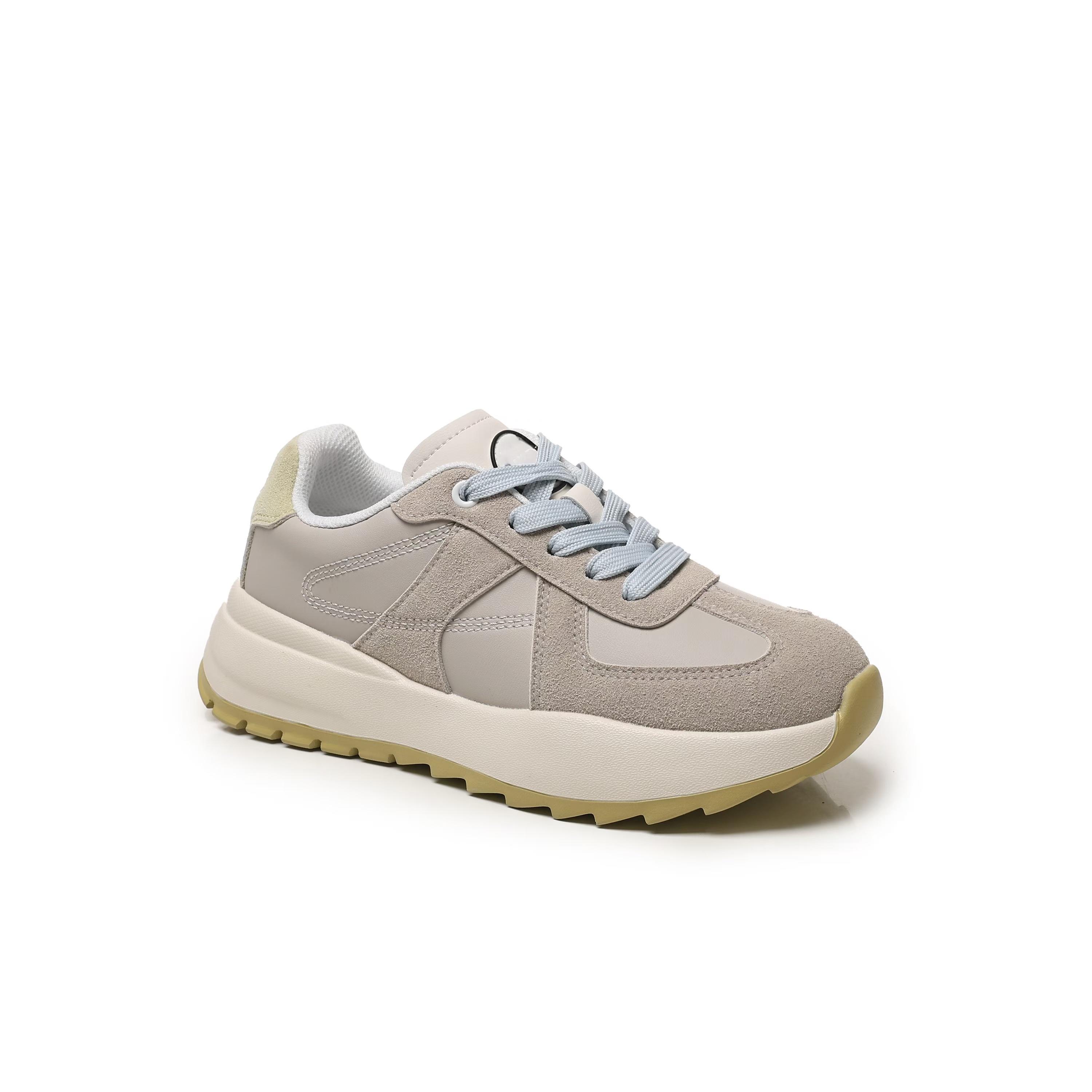 门店69&9！塔丽德训鞋」头层牛皮厚底增高撞色运动休闲鞋女 C25553