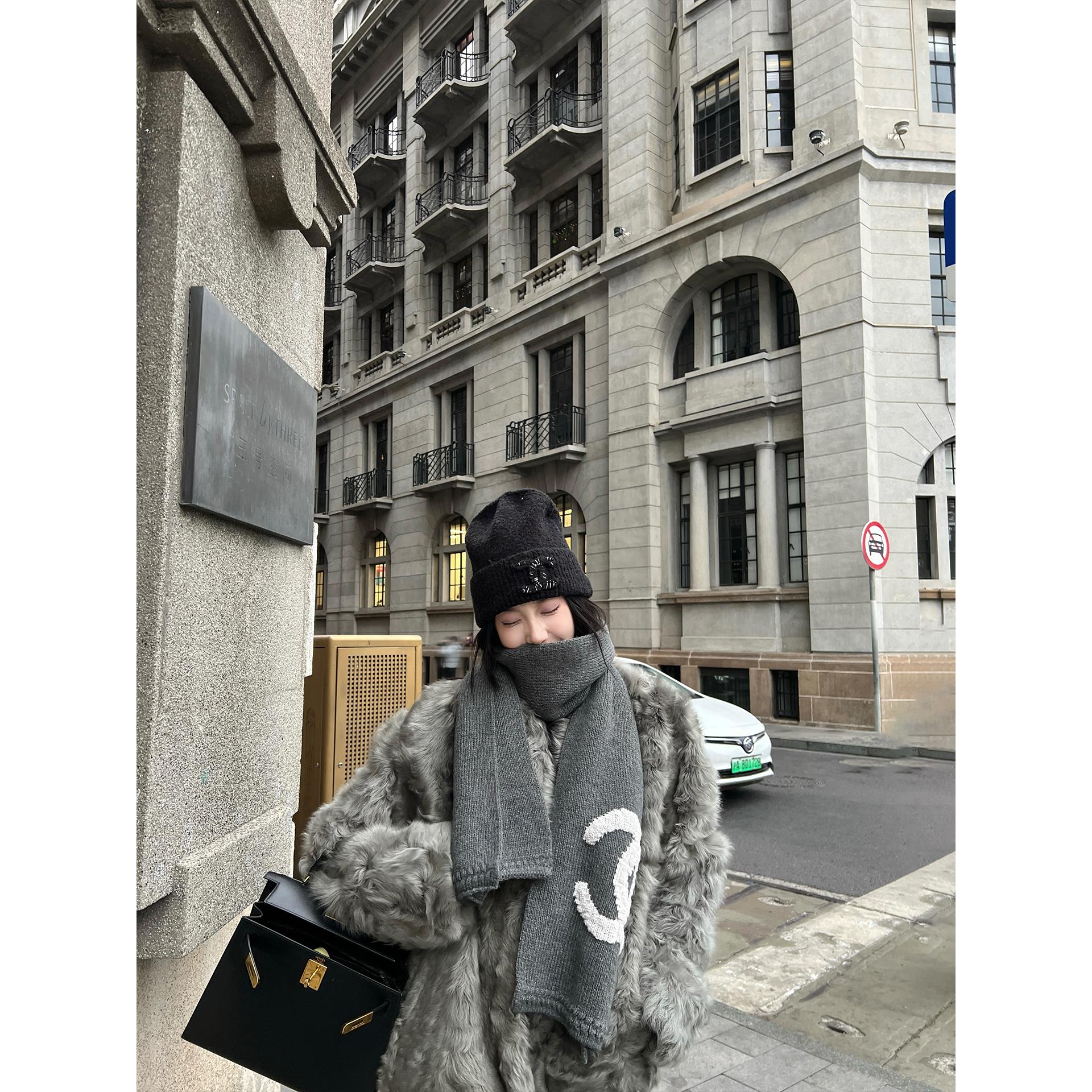 区区欧阳'绝美鼠尾绿！100软宝石羊毛皮毛一体皮毛毛外套大衣