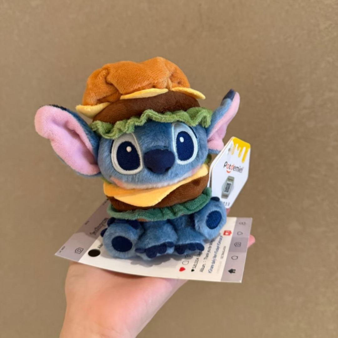 正版星际宝贝汉堡史迪奇毛绒公仔包挂饰史迪仔汽车挂件钥匙扣可爱