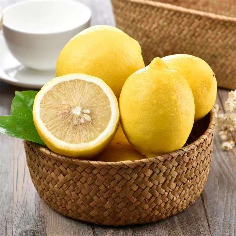 正宗四川安岳新鲜黄柠檬果园小果60-80克装黄柠檬绿色水果包邮