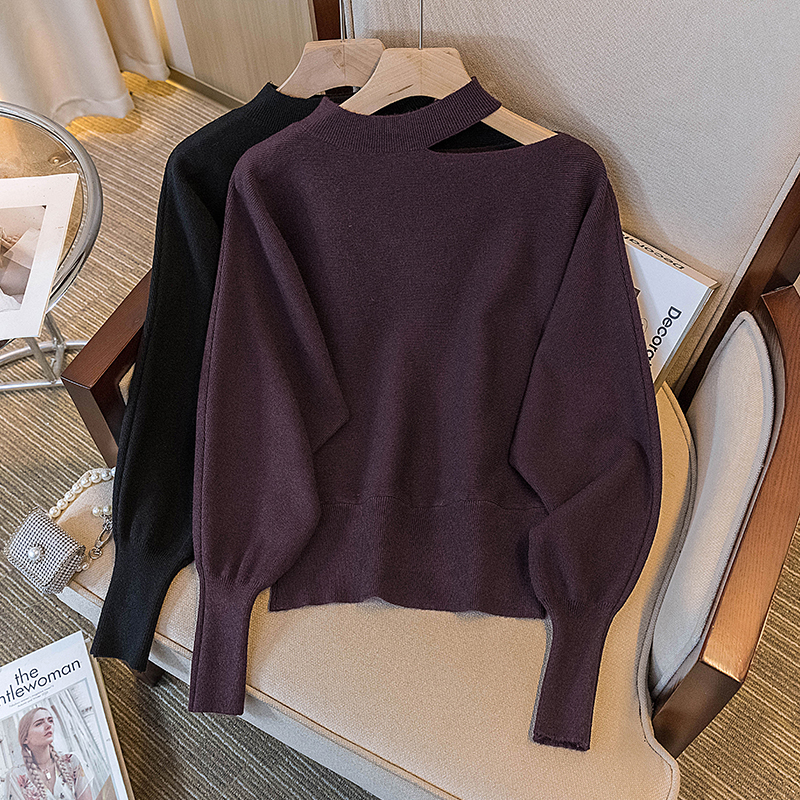 韩版胖MM时尚T恤女秋冬新款高级感潮流设计感小众显瘦修身上衣